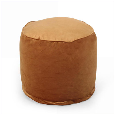 Pouf repose-pieds | Coussin de sol polyvalent 16 x 16 x 16 po pour le salon | Abricot | Velours