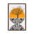 Classic Brown Wood Floater Framed