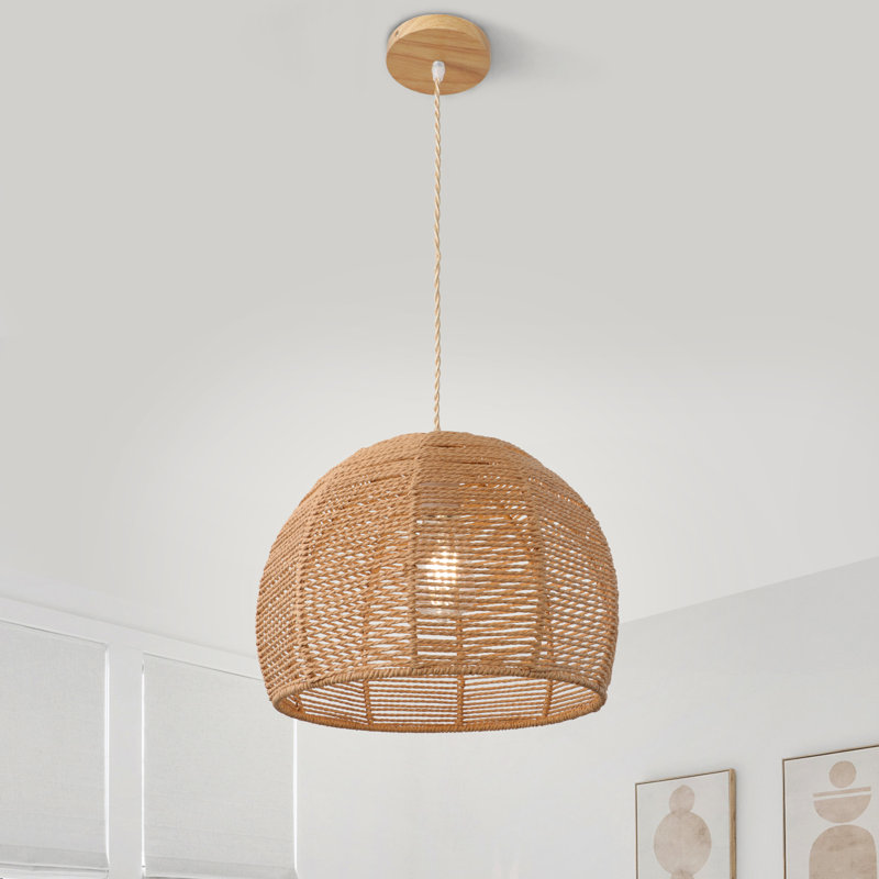 Suwannee Dimmable 1 - Light Unique/Statement Pendant, Brown