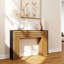 Console 47 po en bois moderne, table d'entrée, table de canapé - Design rustique et contemporain