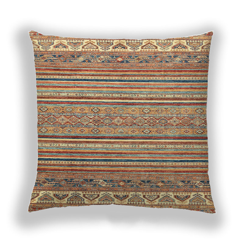 Coussin décoratif abstrait 2469, Microsuède