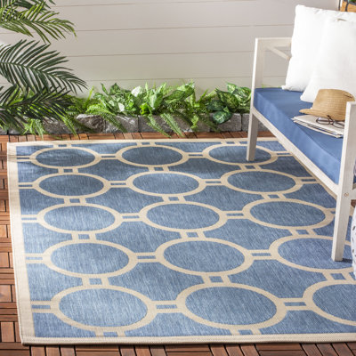 Courtyard Performance Geometric Rug