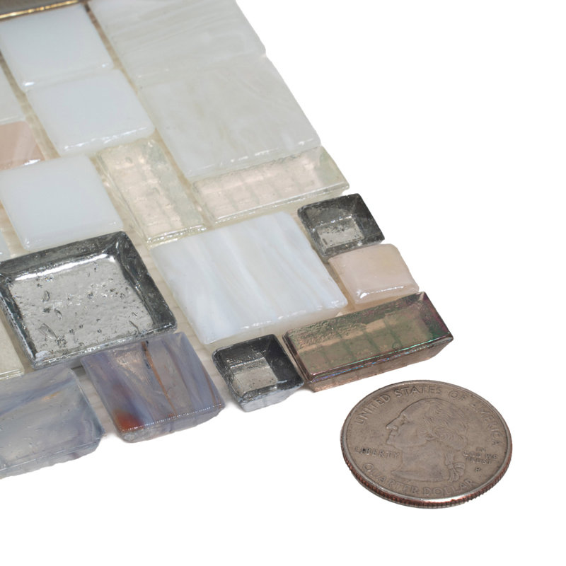 Majeste Grid Glossy Tile, Beige