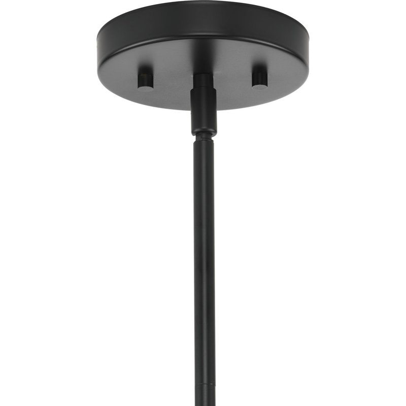 Lustre géométrique à 6 lumières Jervon, Noir mat