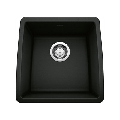 Performa SILGRANIT 17" Undermount Bar Sink - Coal Black