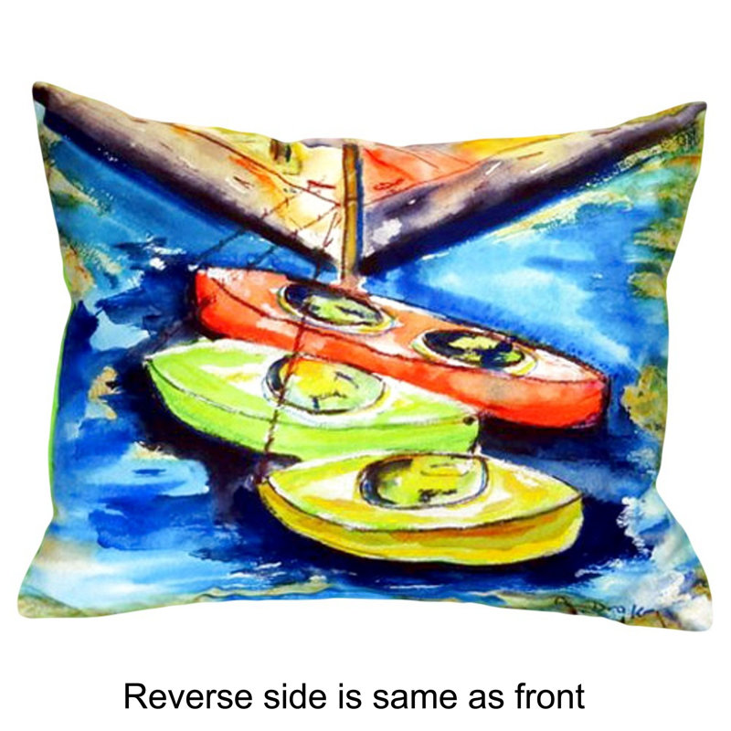 Outdoor Reversible Throw Pillow, 11" x 14"
