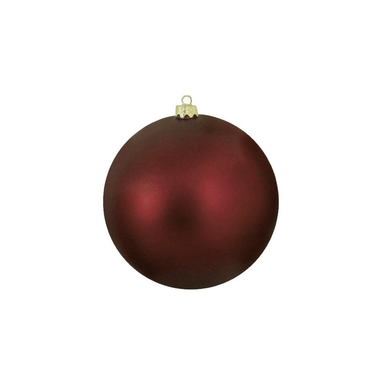 Boules de Noël Bubblegum incassables à 4 finitions, H 4 po x l 4 po x P 4 po, Bourgogne