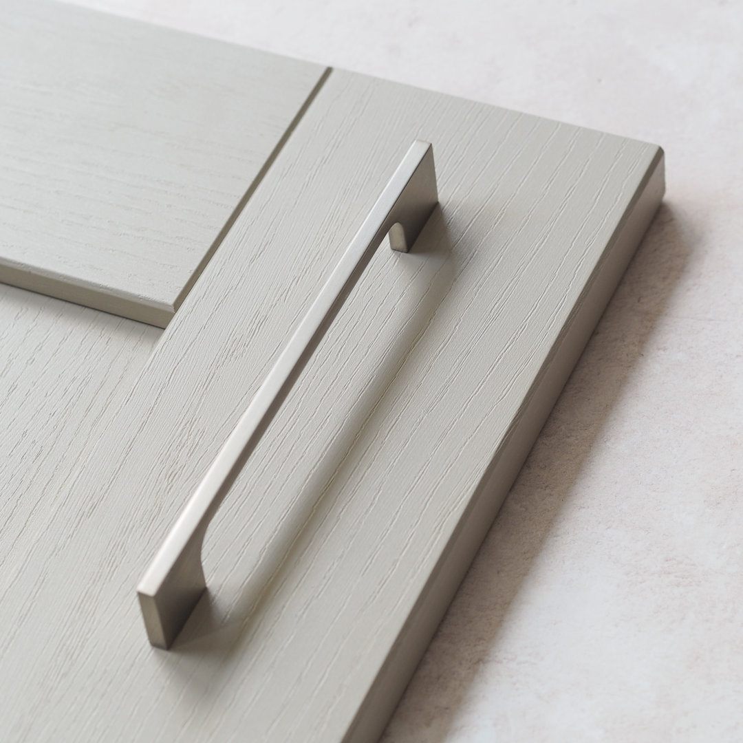 Brushed Nickel Slim Square D-Bar Handles