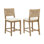 Chaise de comptoir Dundalk de 24 po en jonc de mer (ensemble de 2)