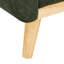 Canapé capitonné 67,7 po de largeur Mid-Century avec pieds en bois