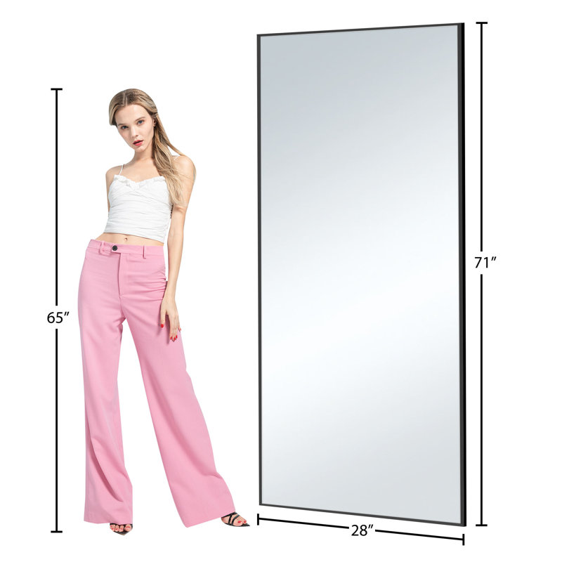 Metal Rectangle Mirror, 71" x  28"