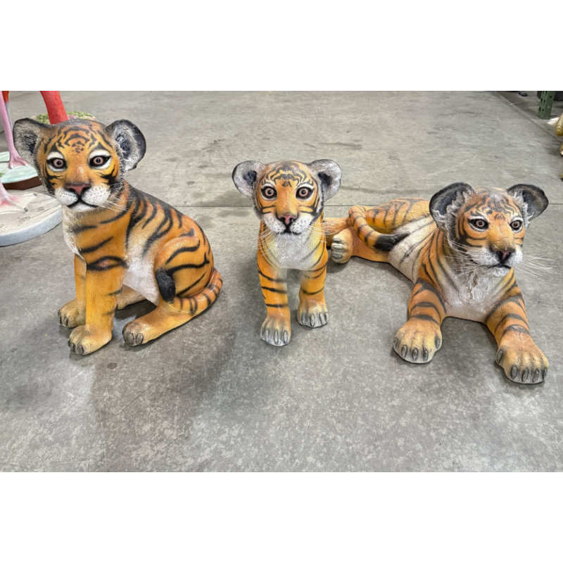 Statue de tigre du Bengale assis