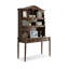 Bureau de direction rectangulaire en bois massif avec tiroirs Walnut