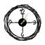 Horloge murale élégante en métal, noire, 19,7 po x 19,7 po | Fabrication 100% métal, épaisseur: 0,08 pouce | Conception murale facile, nécessite 1 pile AA | Parfait pour les décors modernes et les espaces de bureau