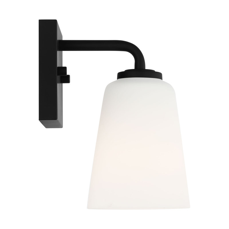 Miles Small Vanity from Generation Lighting , Midnight Black, White