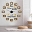 Horloge murale surdimensionnée 52,6 po Rowana