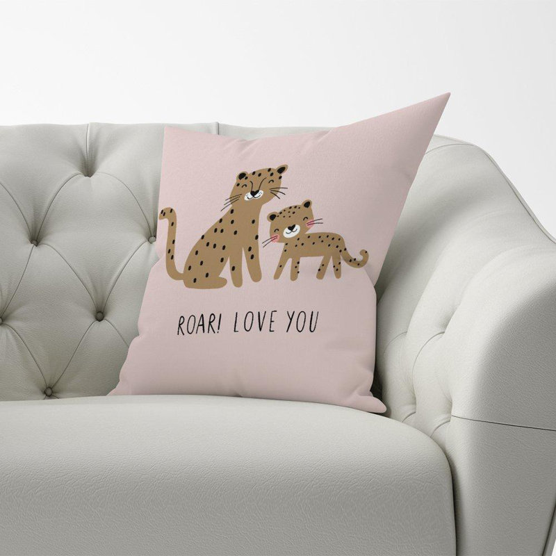 Idabel ROAR! LOVE YOU Square Throw Cushion