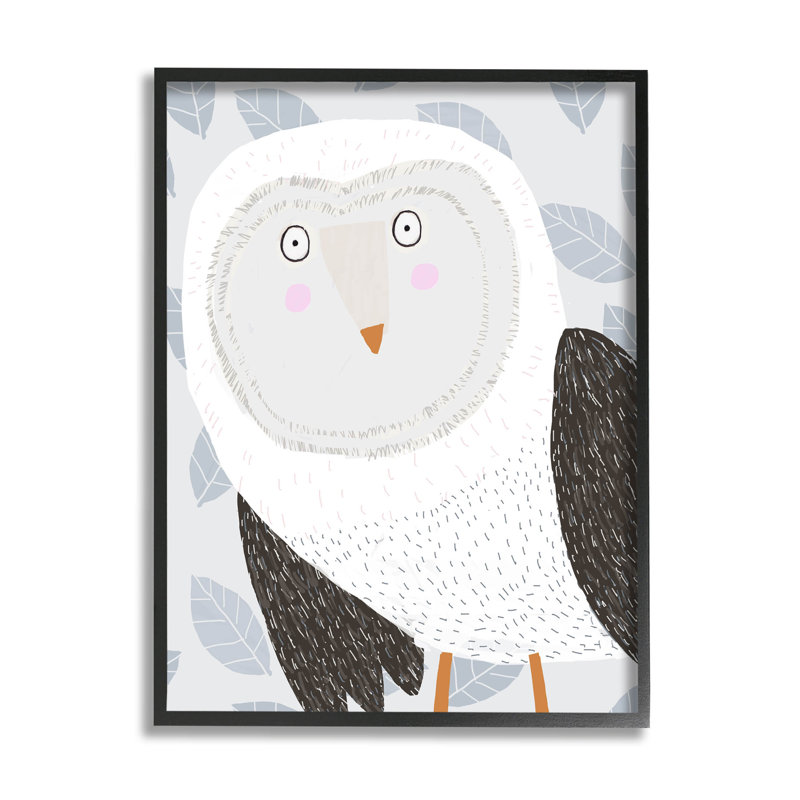 «Leaf Leafed Owl Bird» par Carla Daly - Impression sur toile, H 14 po x l 11 po x P 1,5 po