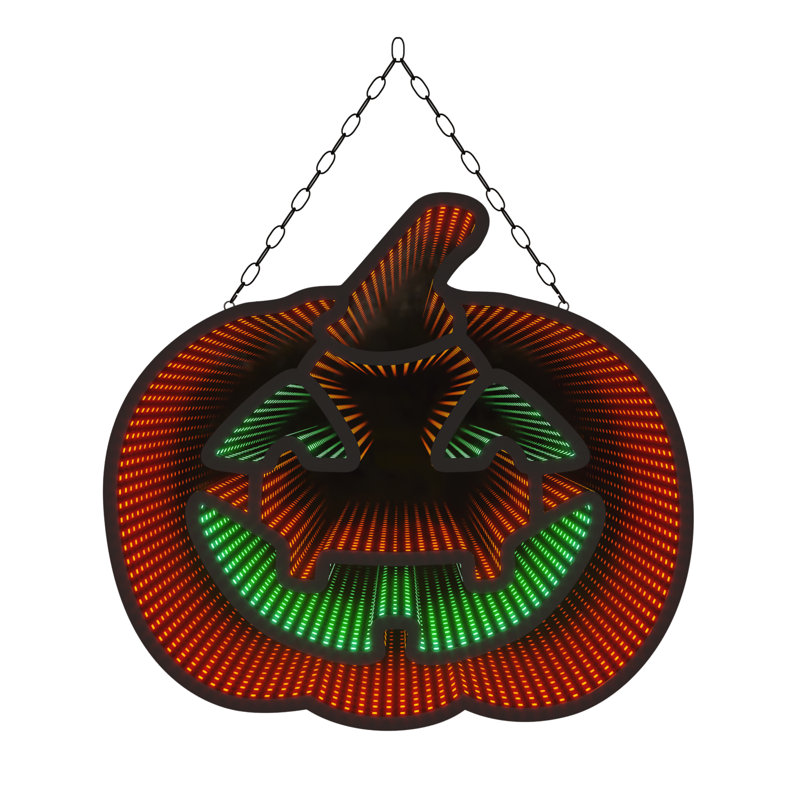 Miroir d'Halloween citrouille Infinity Mirror