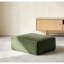 Canapés modulaires verts spacieux, confort en mousse, style de vie moderne