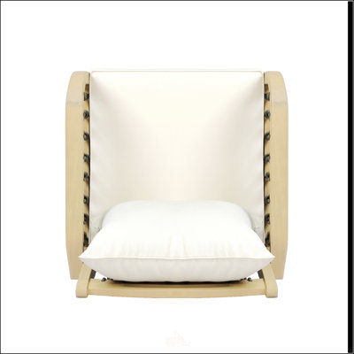 Outdoor Patio Acacia Wood Chairs with Woven Rope Arms and Weather-Resistant Cushions, Set of 2 for Stylish and Durable Seating