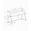 Bureau d'ordinateur, bureau personnel, ordinateur portable, tablettes de rangement, L 48 po, métal stratifié, contemporain, moderne-535061383-535061381