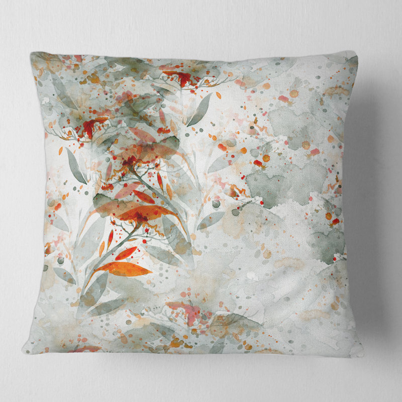 Housse et insert de coussin carré Wildflowers II, 16 po x 1 po