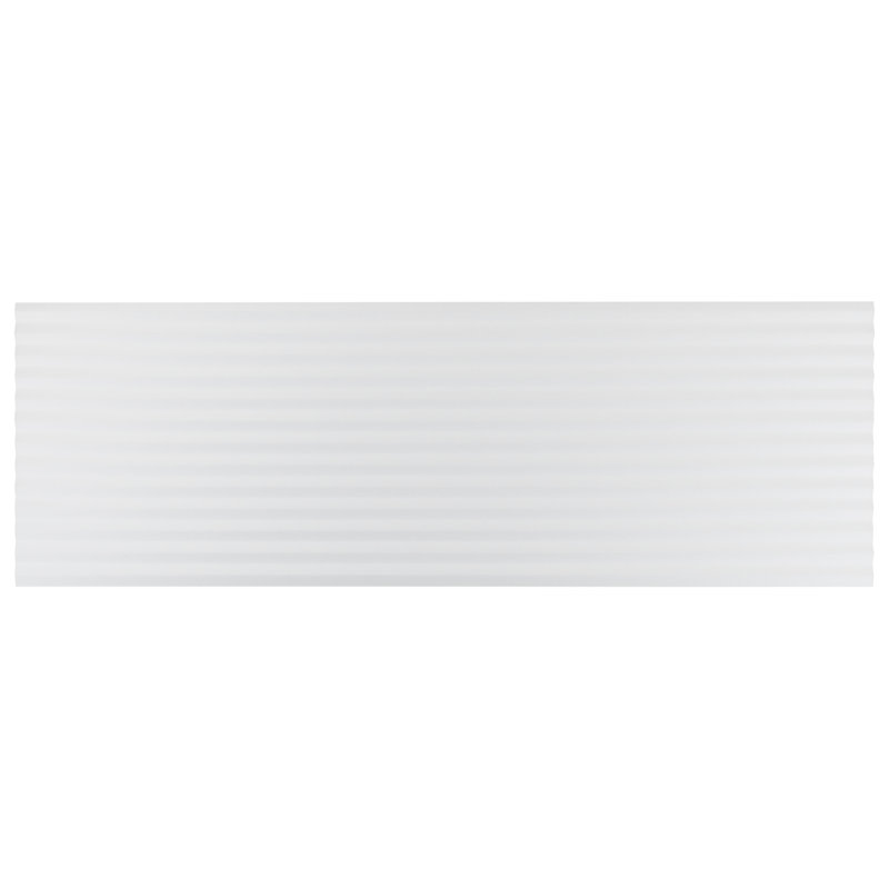Carreau de céramique murale mat 11,41 po x 35,37 po Linear Linear (14,42 pieds carrés / caisse), Blanc