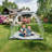 Sports Tent with Detachable Top Cover and Sealed Floor - 540° View and Mesh Windows-131364335