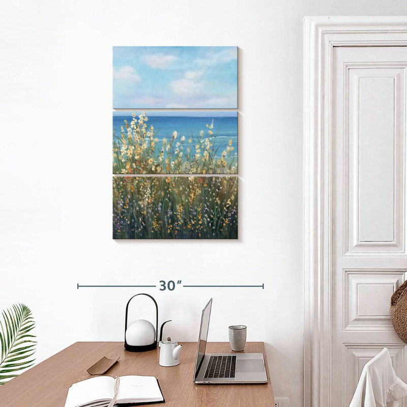 Alvord fleurs sur la côte I, H 32 po x l 20 po