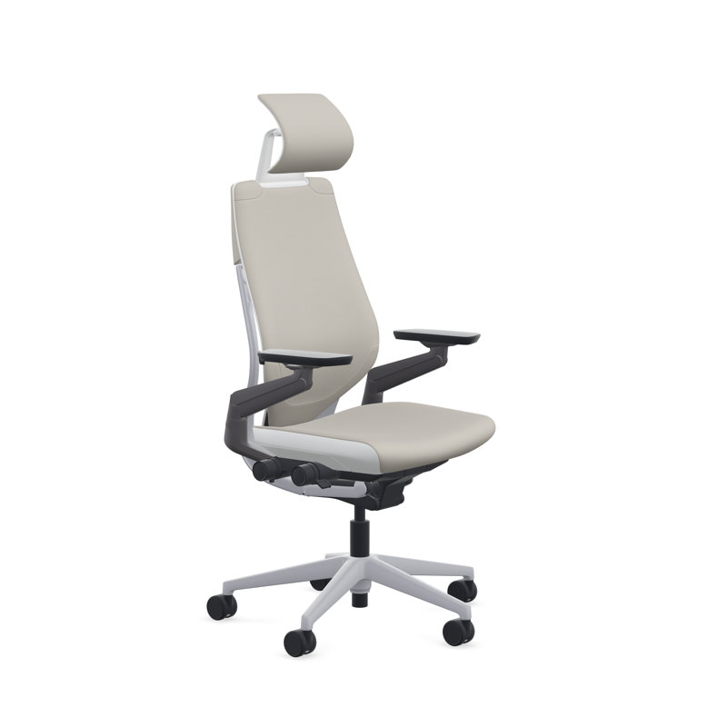 Steelcase Gesture With Headrest, Gray, Carpet Floors
