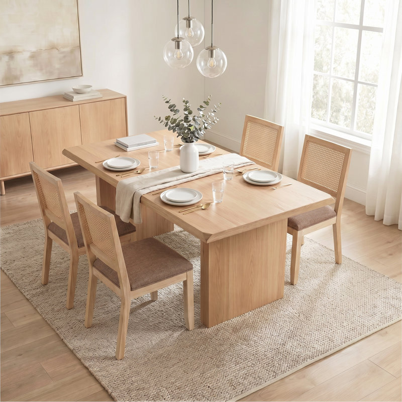 Chaises de salle à manger Farmhouse, 4, Tanné