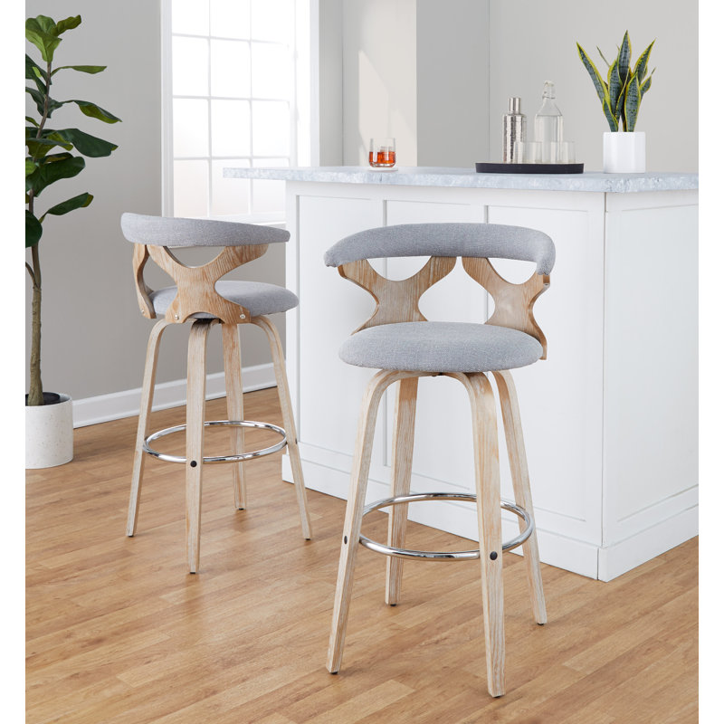 Tabouret de bar et de comptoir Betuel, Gris clair, Tabouret de bar (siège d'une hauteur de 29,25 po)