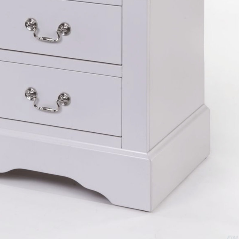 Table de chevet Louis Philippe III, Blanc