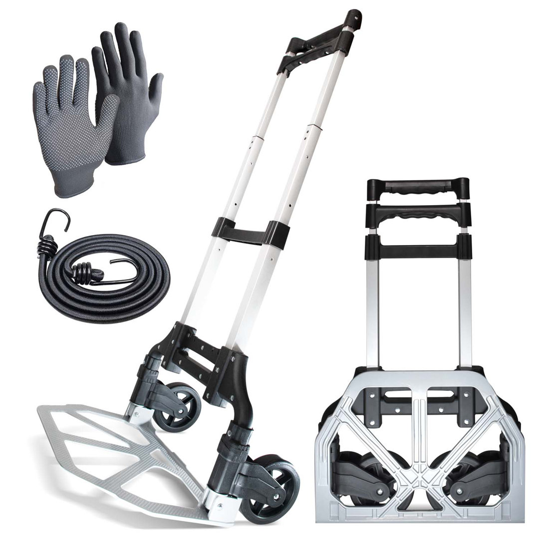 Heavy Duty Folding Aluminium Dollies 80kg Load Capacity
