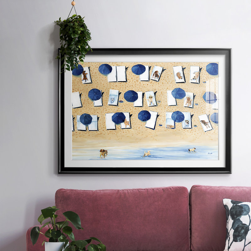 Chiens autorisés, impression sur papier, H 19 po x l 27 po x P 1,5 po, Noir