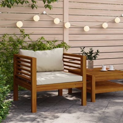 Chaise de patio avec coussins Stajko