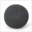 Pouf rond en coton tricoté pour repose-pieds - Gris ardoise, repose-pieds / coussins de sol multi-usage | Gris ardoise | Coton-356407268