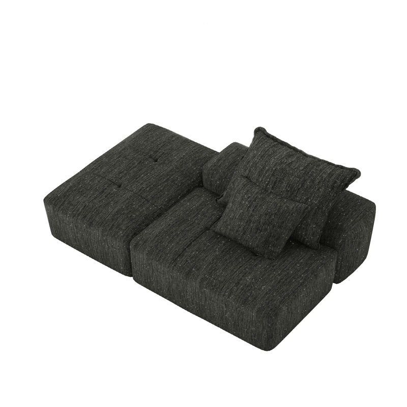 Canapé modulaire surdimensionné Modern, Noir