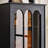 Black Solid Wood+Glass Display Cases