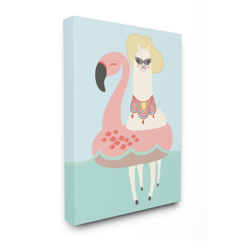 Caricature de Hambleton Glam Llama, H 16 po x l 20 po x P 1,5 po, Toile