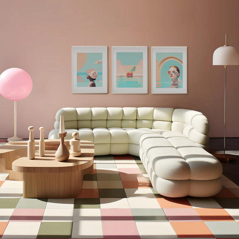Wandering Peach Print, 60 cm H x 42 cm W