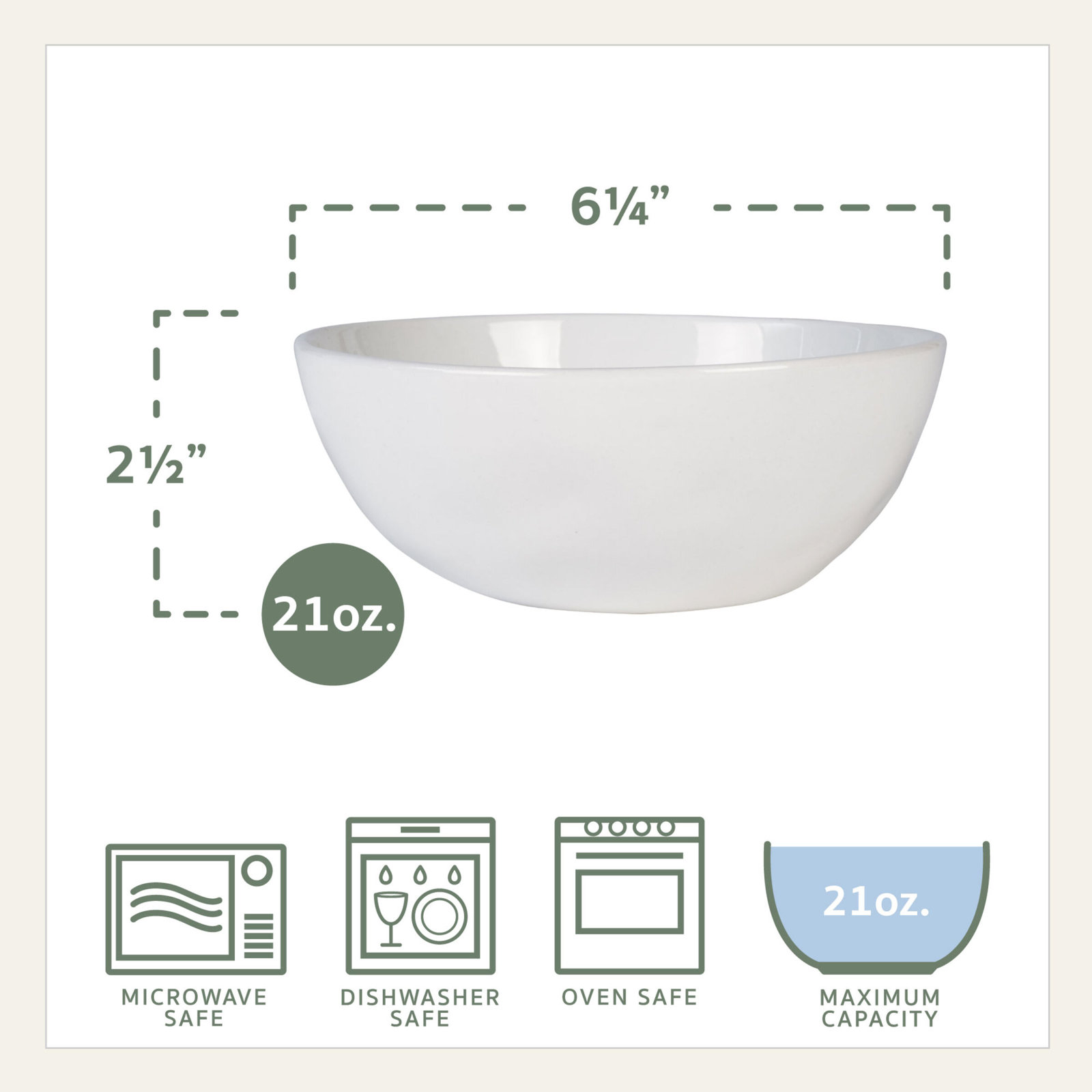 Max Organic 12-Piece Porcelain Dinnerware Set, Service for 4