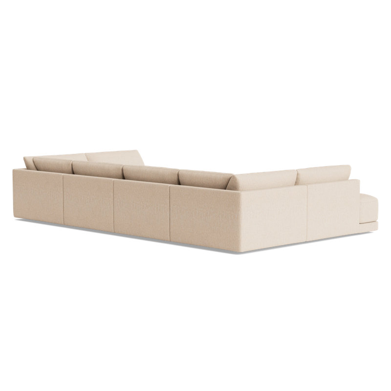 Eva Sectional, Plush Woven - Tan