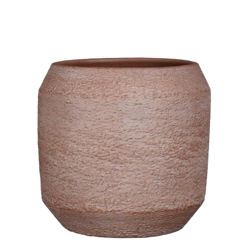 Amadora Ceramic Pot Planter, Brown, 27cm H x 28cm W x 28cm D