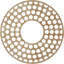 Médaillon de plafond en bois ajouré 32 po x P 11 po x P 5/8 po x N-63411996-63411991