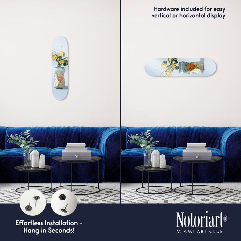 Art mural en acrylique Notoriart, Vase floral scintillant