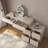 Makeup Vanity with Light mirror,6 drawers