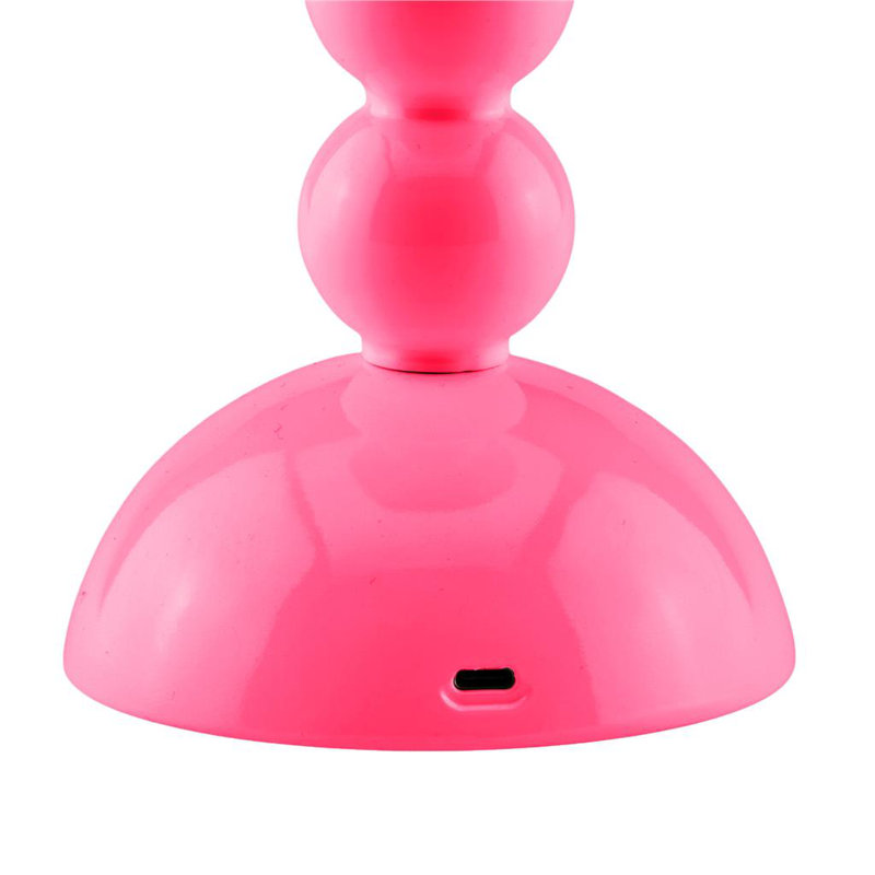 Lampe de fantaisie en bois laqué avec bobine, Melon d'eau