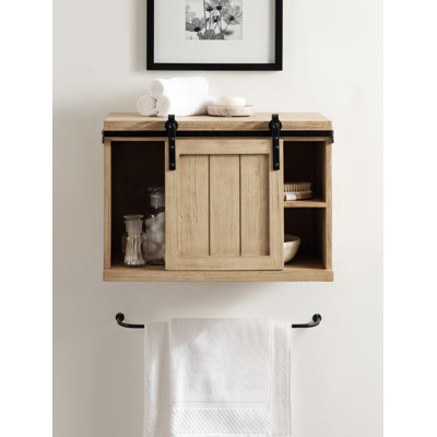 Table d'appoint flottante avec rangement Prescott